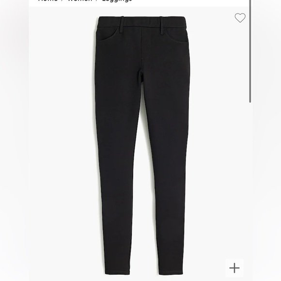 J.Crew Factory Gigi pant in ponte black - Picture 2 of 3